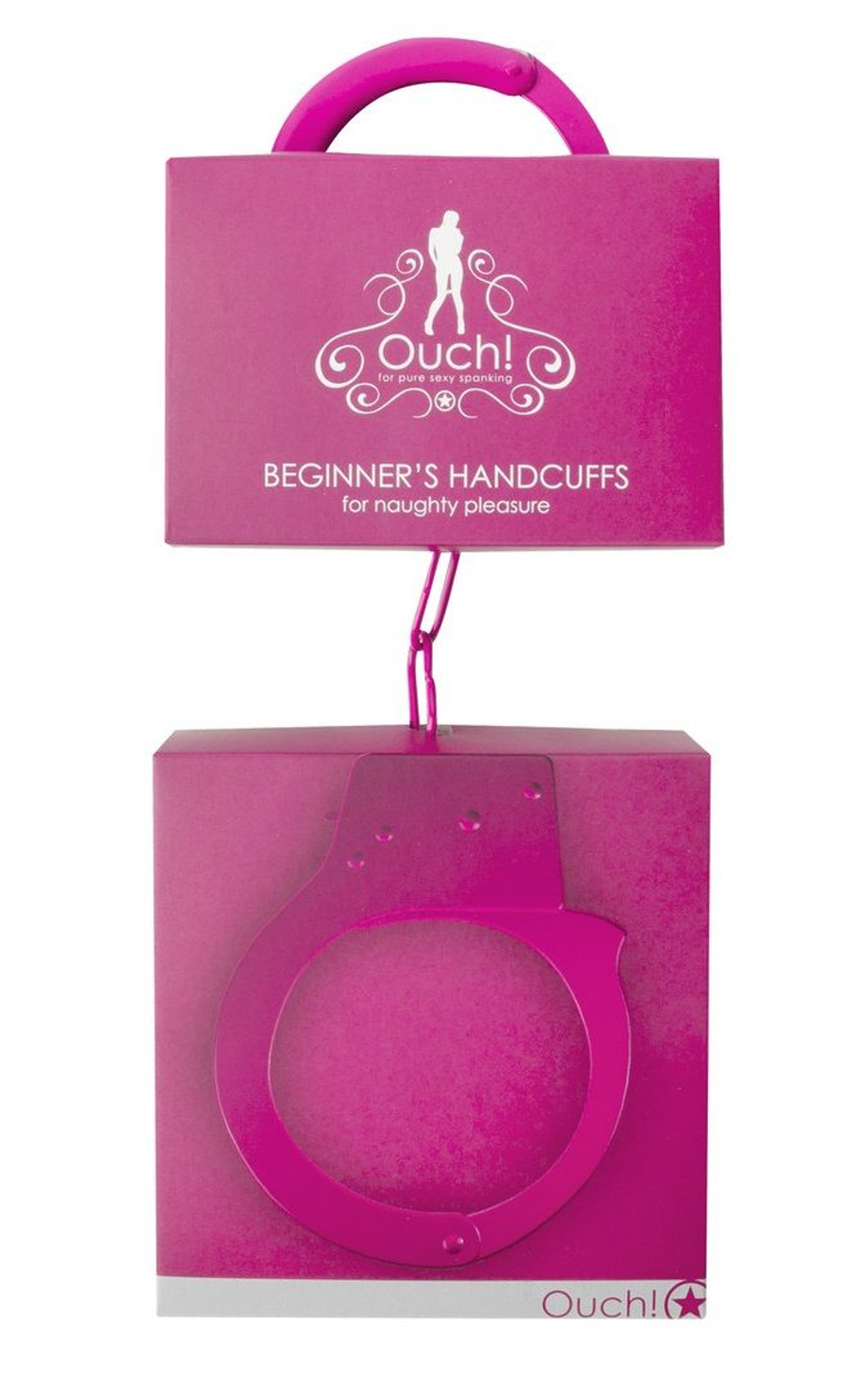 Розовые наручники OUCH! Pink (Цвет: розовый)