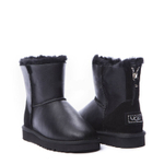Угги Mini Zip Metallic Black