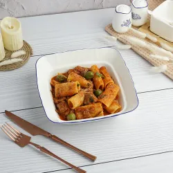Салатник 800 мл 20*20 см h5,2 см квадратный Sea Flower P.L. Proff Cuisine [6]