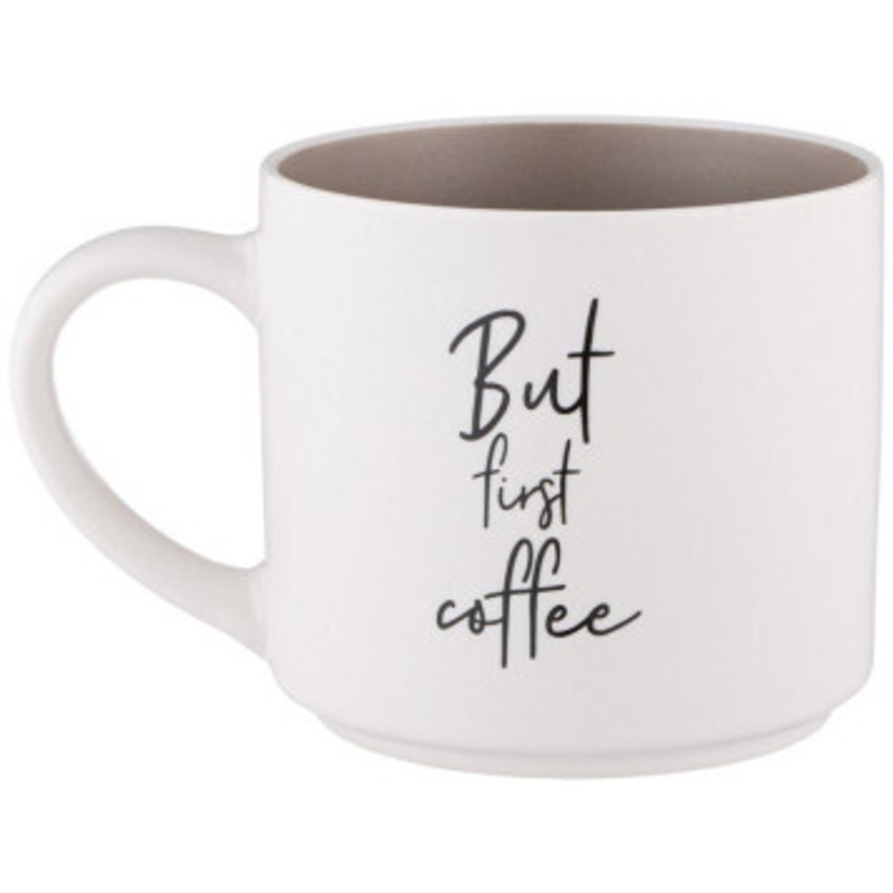 Кружка "Кофемания but first coffee" 470мл