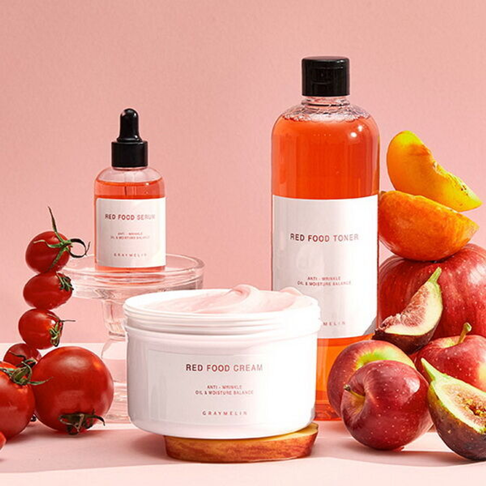 Крем для лица и тела с экстрактами красных овощей Graymelin Red Food Cream, 500мл