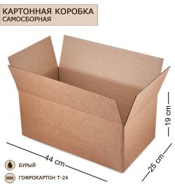 ГК-34 Коробка 4-х клапанная гофрокартон 440х250х190