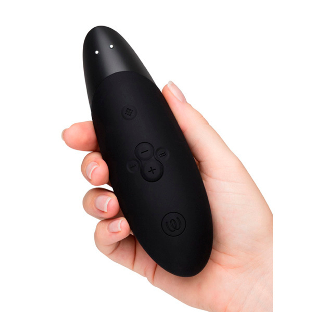 Черный бесконтактный клиторальный вибростимулятор Womanizer Enhance Black WZSN1SG9