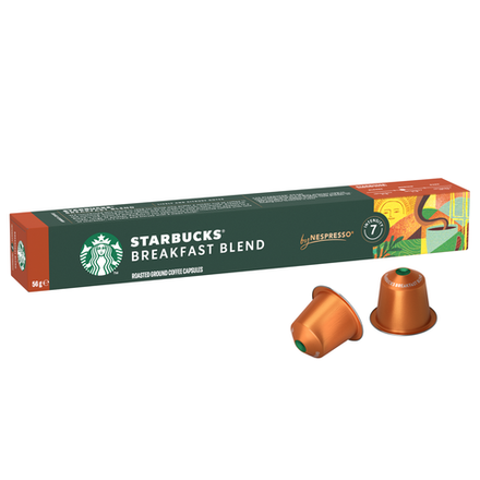 Кофе в капсулах Starbucks для Nespresso Breakfast Blend, 10 шт
