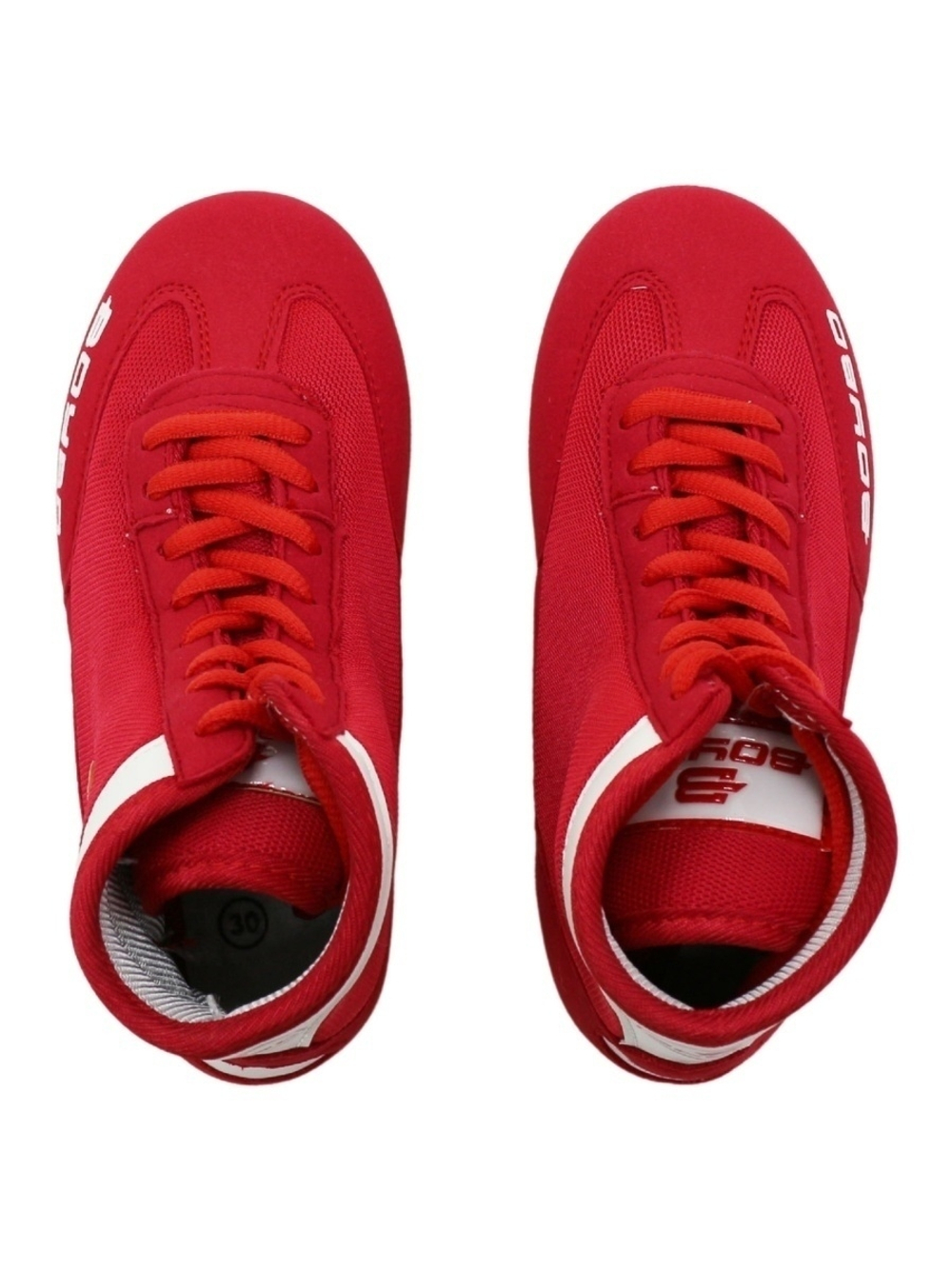 Борцовки BoyBo на толстой подошве красные