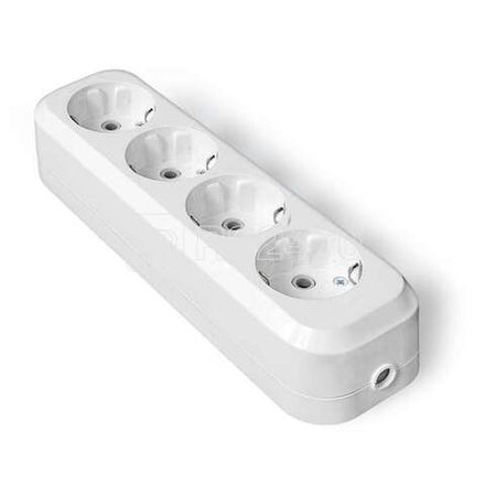 Колодка для удлинителя "IONICH" 4 гн. с/з