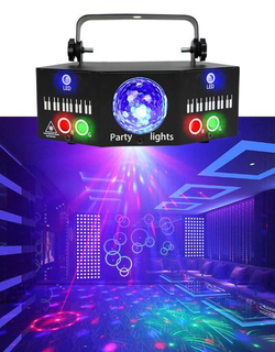 Световой прибор с лазерами