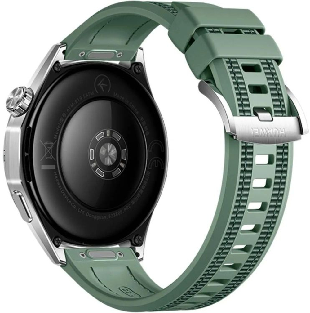 Смарт-часы Huawei Watch GT 6 Atum-B19W,  46мм,  1.47",  зеленый/серебристый