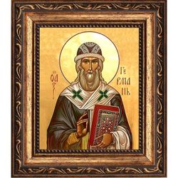 Герман Казанский и Свияжский, архиепископ, святитель. Икона на холсте.