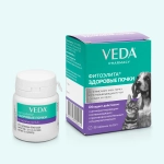 VEDA ФИТОЭЛИТА Здоровые почки Таблетки для лечения болезней почек и мочевыводящих путей у кошек и собак (50 таблеток)