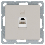 Интернет-розетка RJ45 с накладкой, цвет Тауп