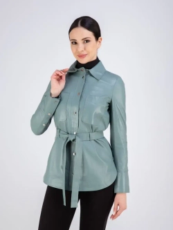 Кожаная куртка весна - лето рубашка