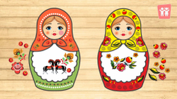 Игра на липучках "Укрась матрёшку"