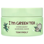 TonyMoly, I'm Green Tea, утренняя маска для лица Hydro-Burst, 100 г (3,52 унции)