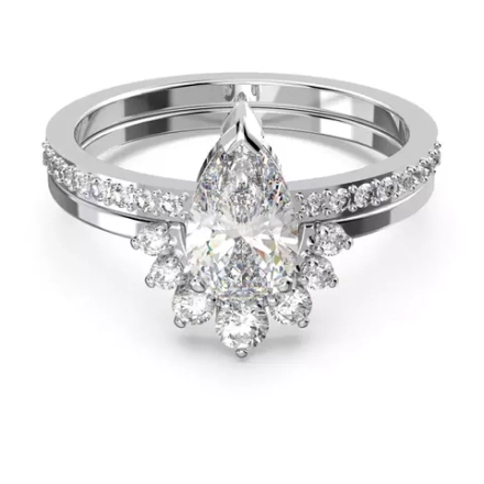 ATTRACT:RING PEAR CZWH/CRY/RHS 58