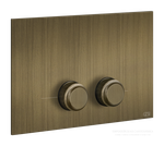 Клавиши смыва Gessi Venti20, совместимость с Geberit Sigma 8 и Sigma 12, цвет Antique Brass