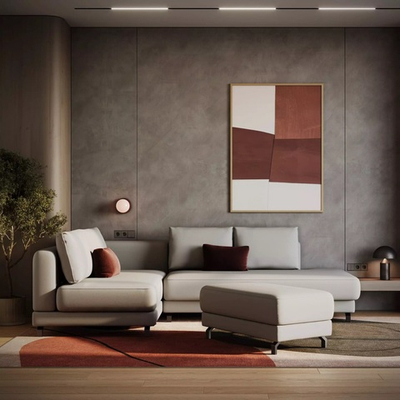 Диван Мондр с открытой кушеткой и механизмом тик так