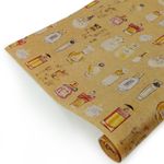 Упаковочная бумага, Крафт 40гр (0,7*10 м) Верже, Парфюмерия, 1 шт.