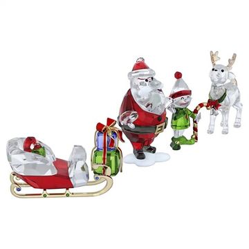Swarovski Holiday Cheers Santa Story Set