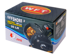 Катушка мультипликаторная WFT Offshore II LW 20 / под левую руку, со счетчиком лески