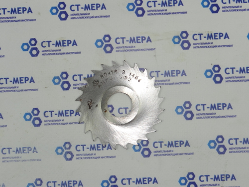 Фреза отрезная по металлу 80х1.6х22мм z=24 А11Р3М3Ф2 с фаской без ш/п