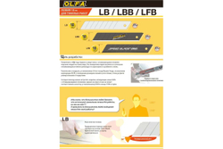 Сегментированные лезвия OLFA 15 сегментов, 18 мм, 10 шт OL-LBD-10
