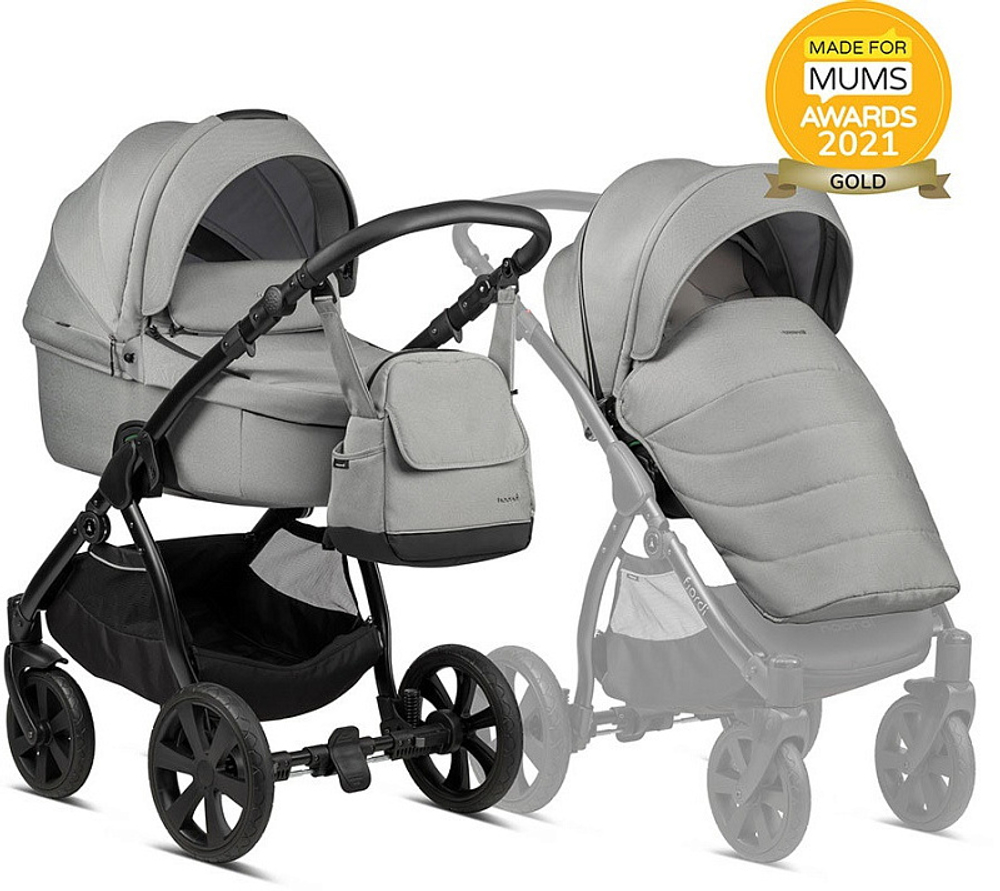 Детская коляска Noordi Fjordi 2022 2 в 1 1132814/1302814 Grey