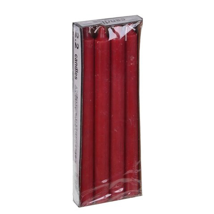 723360 Свеча "Классическая бордовая", 4шт