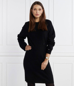 Хлопковое платье SMD WOOL CASH WAISTED DRESS Tommy Hilfiger - черный(WW0WW40263)