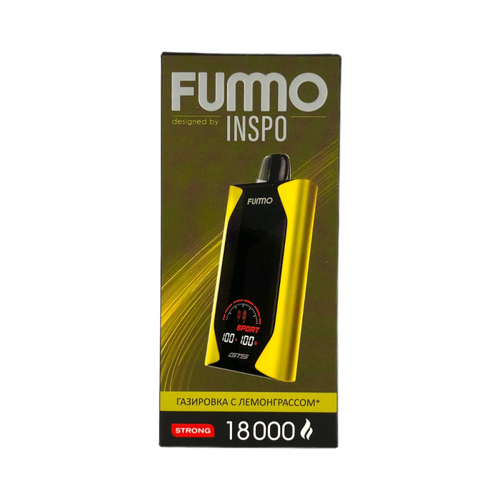 Одноразовая электронная сигарета Fummo GTS 18000 - Газировка с Лемонграссом (18000 затяжек)
