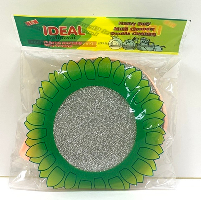 Губка д/посуды круглая подсолнух 1шт