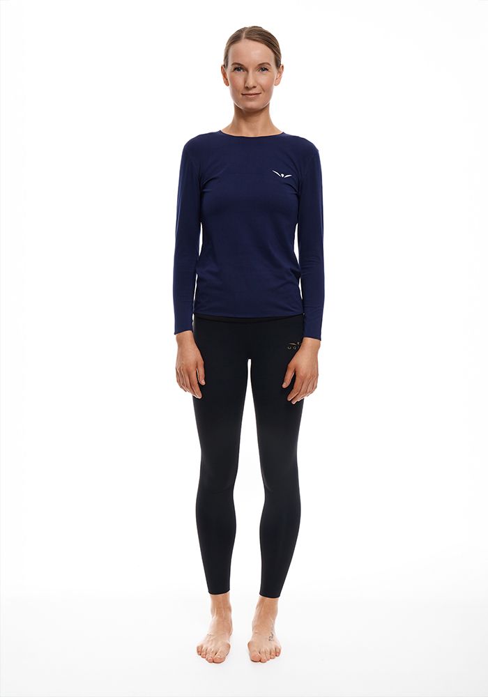 ЛОНГСЛИВ УТЕПЛЕННЫЙ ЖЕНСКИЙ WARM LONG SLEEVES TEE | DEEP BLUE