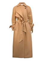 Бежевый тренч с двумя кокетками