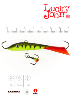 Балансир LUCKY JOHN Fin №5 (+тройник), цвет 31RT, арт. 71513-31RT