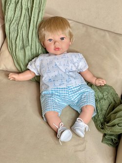 Кукла Marina and Pau 45 cм TEO мягконабивная в пакете (M815K)