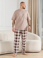 Брюки мужские Тор-1 Виотекс КЛЕТКА КОРИЧНЕВАЯ