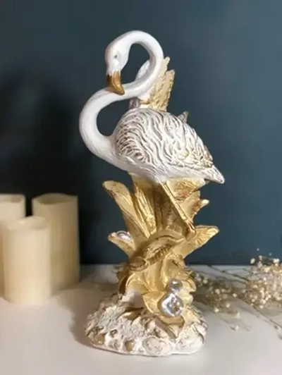 Статуэтка из гипса «Фламинго» 44*18см белая