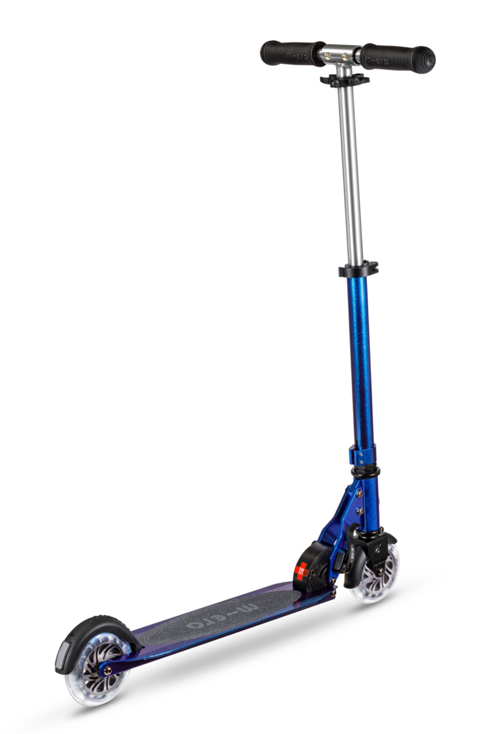 Самокат Micro Sprite жемчужно-синий LED Дисконт