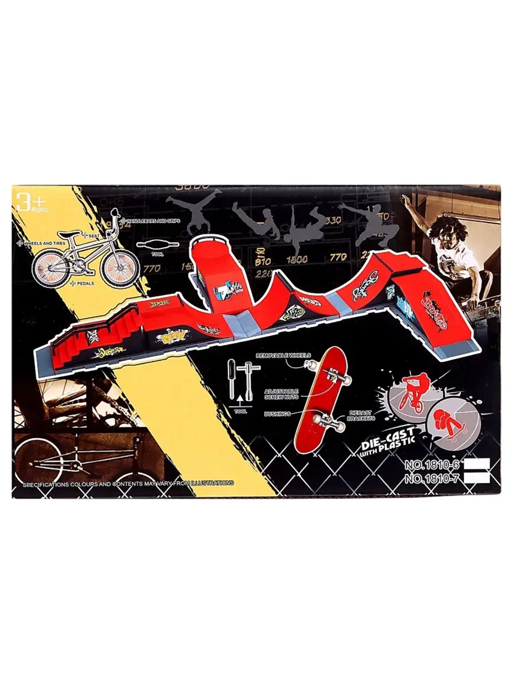 Набор скейт-парк Трюк Прыжок с лестницы