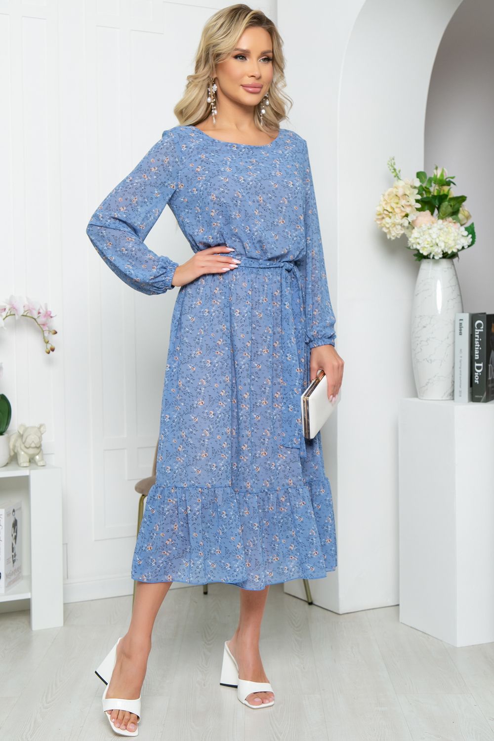 Платье "Фортуна" (голубое) П5326 LT Collection