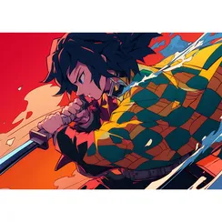 Постер Giyuu Tomioka - Demon Slayer