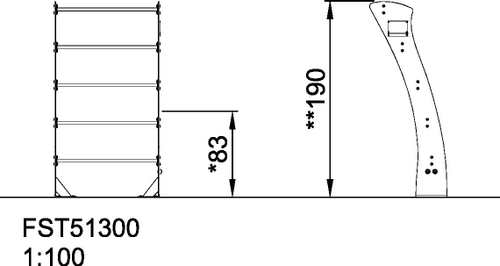 Стойка для стрейчинга, со знаком безопасности