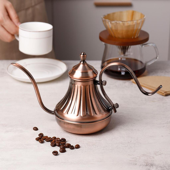 Кофейник 650 мл Бариста Antique цвет антик нерж. P.L. Barbossa