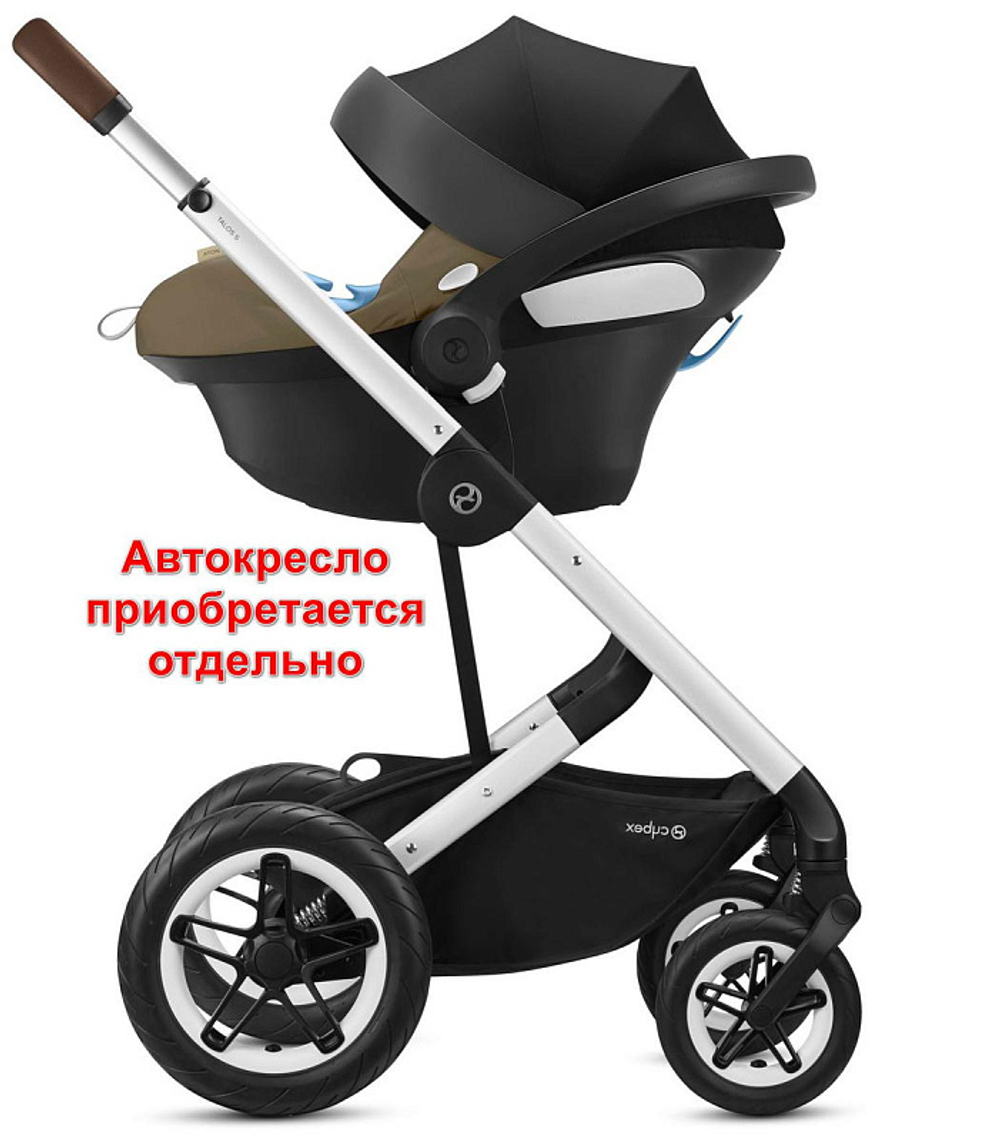 Коляска Cybex Talos S Lux SLV complete 2 в 1 Stone Grey с дождевиками
