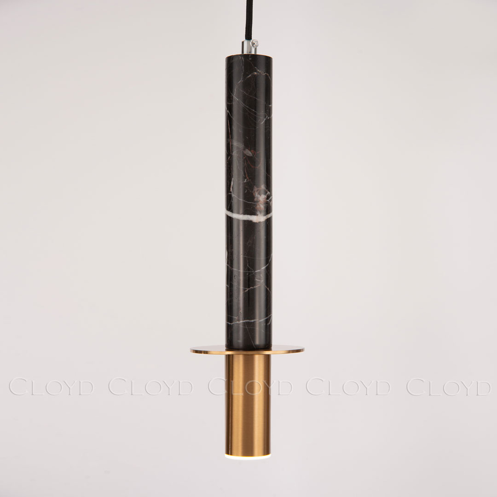 Подвесной светильник Cloyd CLARNET-A P1 / выс. 36 см - черн.мрамор (арт.10797)