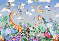 Фотообои Веселая саванна