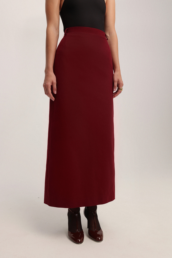 Юбка миди из денима