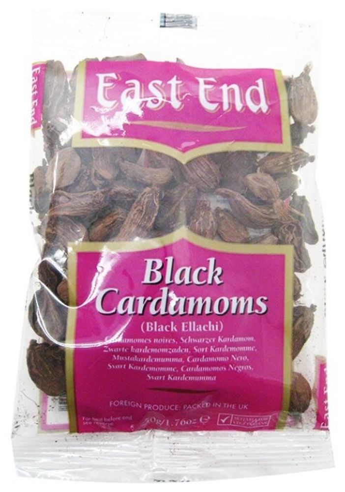 East End Пряность Кардамон чёрный семена, 50 г