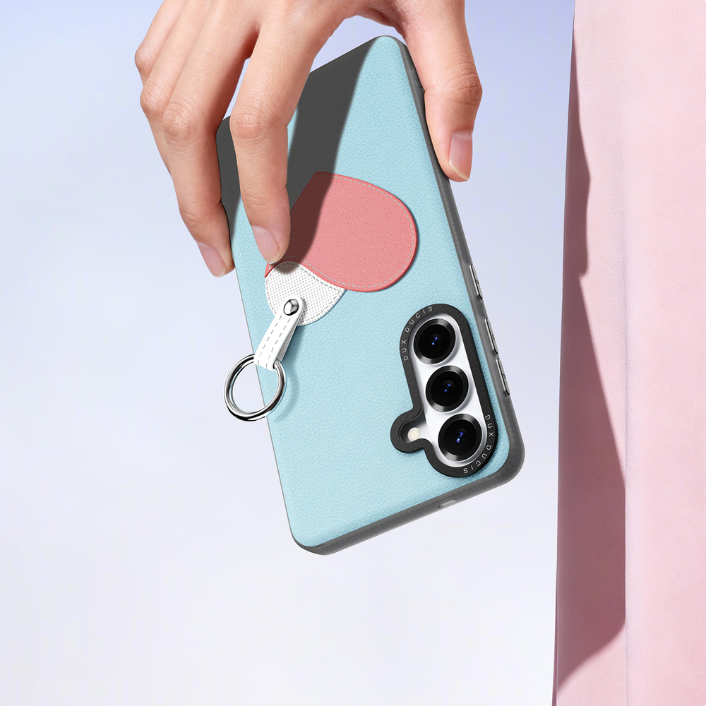 Чехол синего цвета (Sky Blue) для Samsung Galaxy S26+ Плюс, серия Luvy Series Case (со съемным ремешком) от Dux Ducis