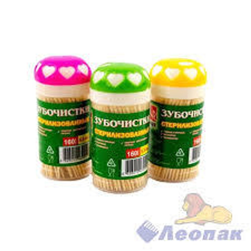 Зубочистки 160шт в баночке (уп4 /240)